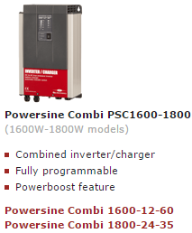 Combi inverter charger